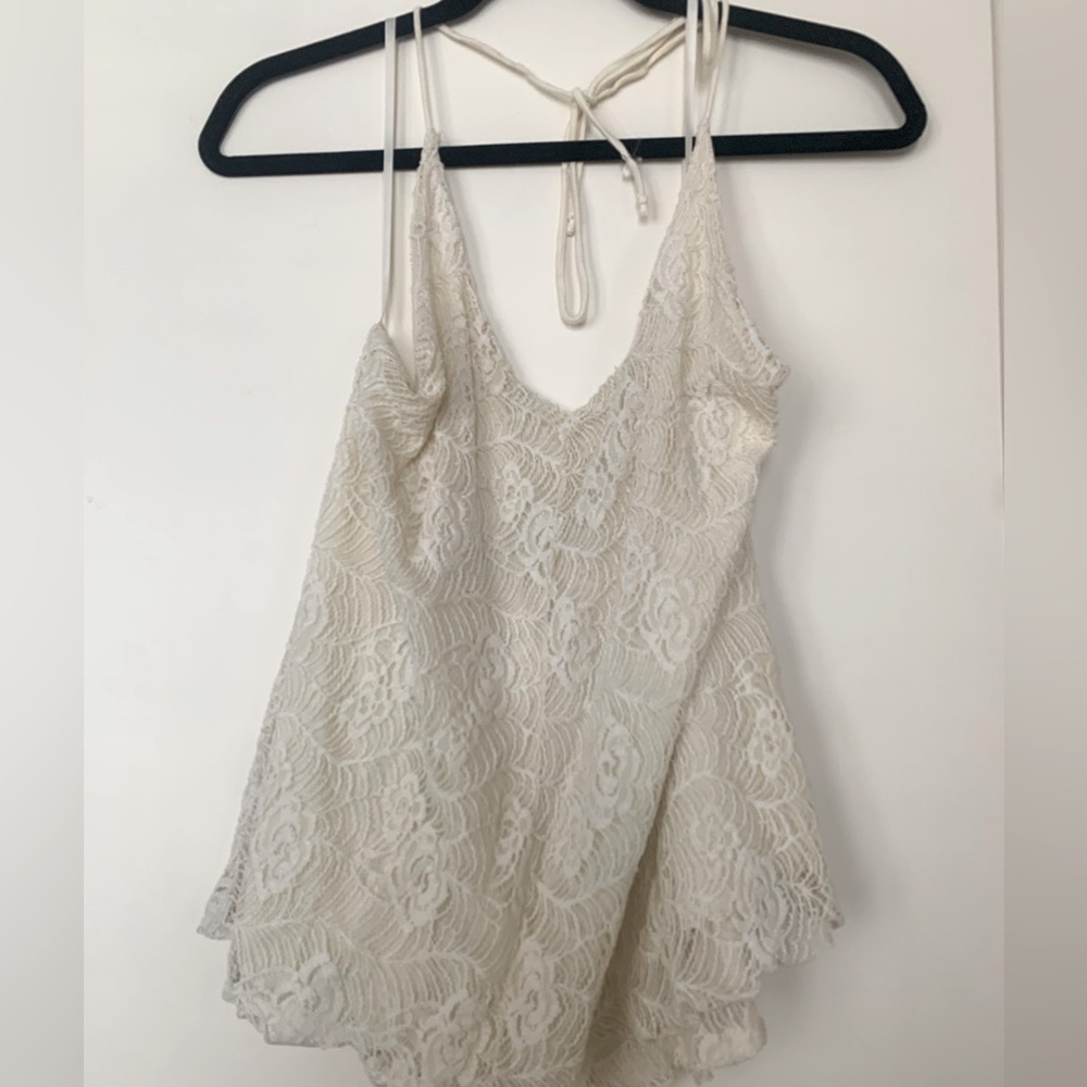 Urban Outfitters Pins and Needles White Lace Top